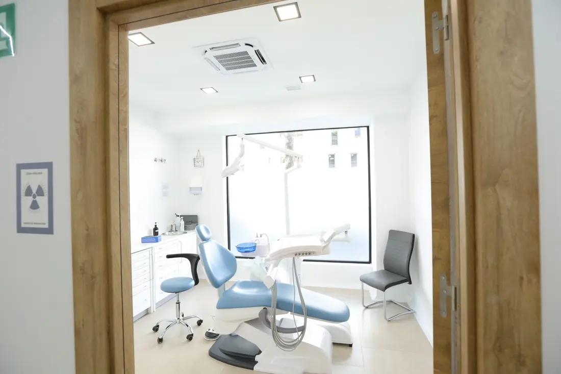 Two dental chairs in one of the clinical areas of the centre
